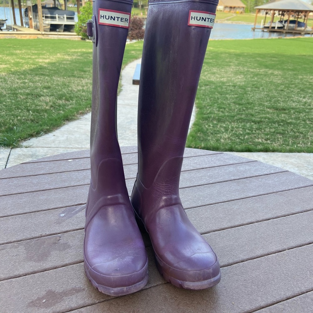 Hunter Purple Women's Winter & Rain Boots